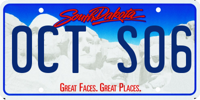 SD license plate 0CTS06