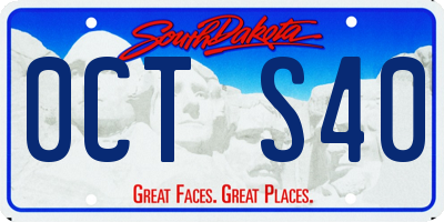 SD license plate 0CTS40