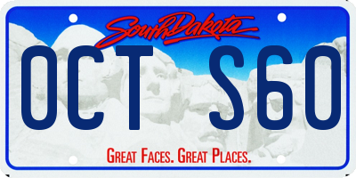 SD license plate 0CTS60