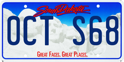 SD license plate 0CTS68