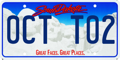 SD license plate 0CTT02