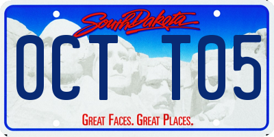 SD license plate 0CTT05