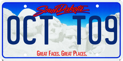 SD license plate 0CTT09