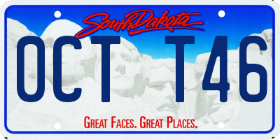 SD license plate 0CTT46