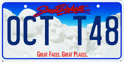 SD license plate 0CTT48