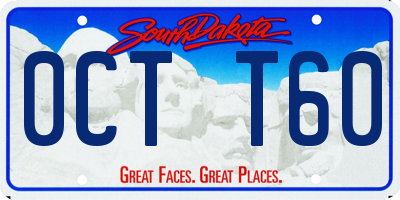 SD license plate 0CTT60