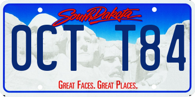 SD license plate 0CTT84