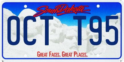 SD license plate 0CTT95