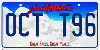 SD license plate 0CTT96