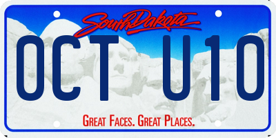 SD license plate 0CTU10