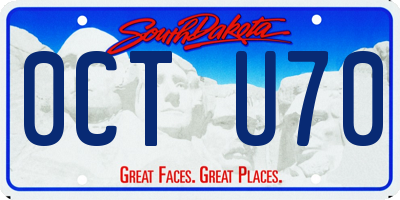 SD license plate 0CTU70