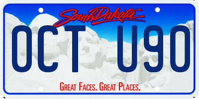 SD license plate 0CTU90