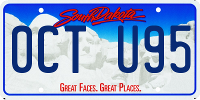SD license plate 0CTU95