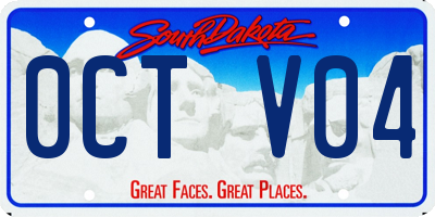 SD license plate 0CTV04