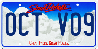SD license plate 0CTV09