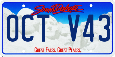 SD license plate 0CTV43