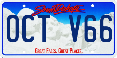 SD license plate 0CTV66
