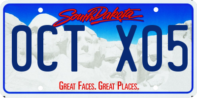 SD license plate 0CTX05