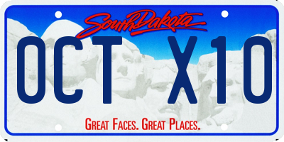 SD license plate 0CTX10