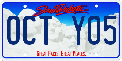 SD license plate 0CTY05