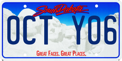 SD license plate 0CTY06