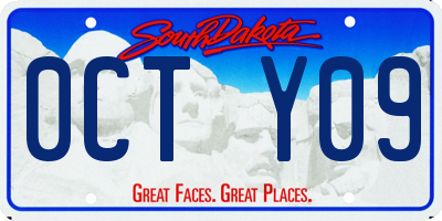 SD license plate 0CTY09