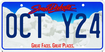 SD license plate 0CTY24