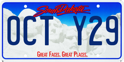 SD license plate 0CTY29