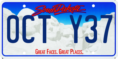 SD license plate 0CTY37