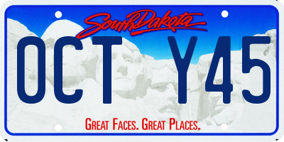 SD license plate 0CTY45