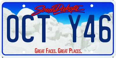 SD license plate 0CTY46
