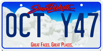 SD license plate 0CTY47