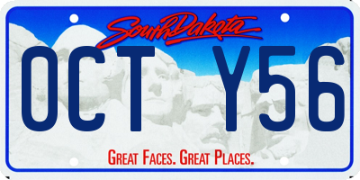 SD license plate 0CTY56