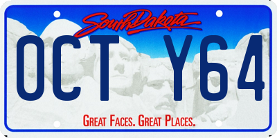SD license plate 0CTY64