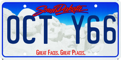 SD license plate 0CTY66