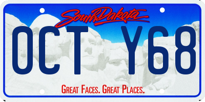 SD license plate 0CTY68