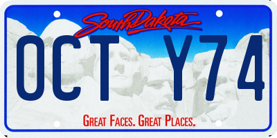 SD license plate 0CTY74