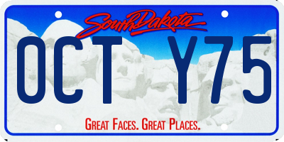SD license plate 0CTY75