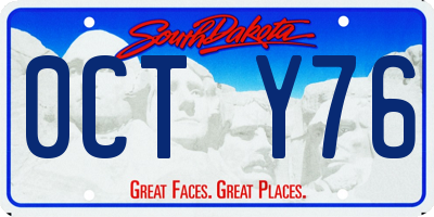 SD license plate 0CTY76