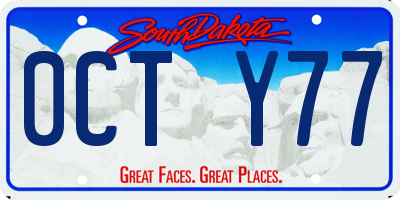SD license plate 0CTY77