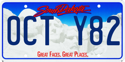 SD license plate 0CTY82