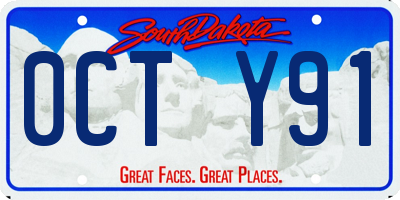 SD license plate 0CTY91