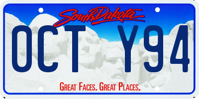 SD license plate 0CTY94
