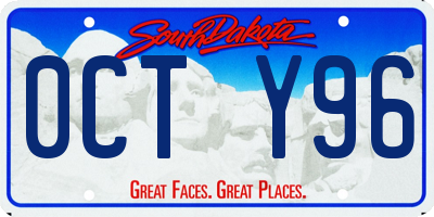 SD license plate 0CTY96