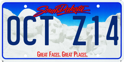 SD license plate 0CTZ14