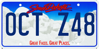 SD license plate 0CTZ48