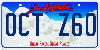 SD license plate 0CTZ60