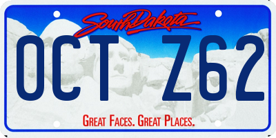 SD license plate 0CTZ62