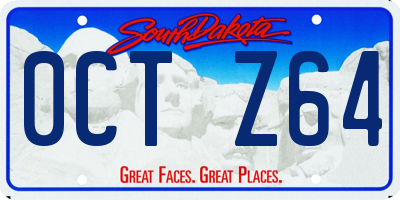 SD license plate 0CTZ64