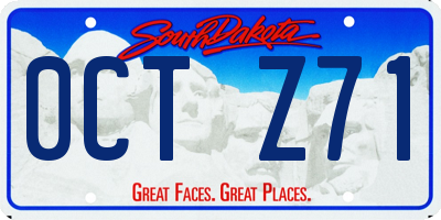 SD license plate 0CTZ71